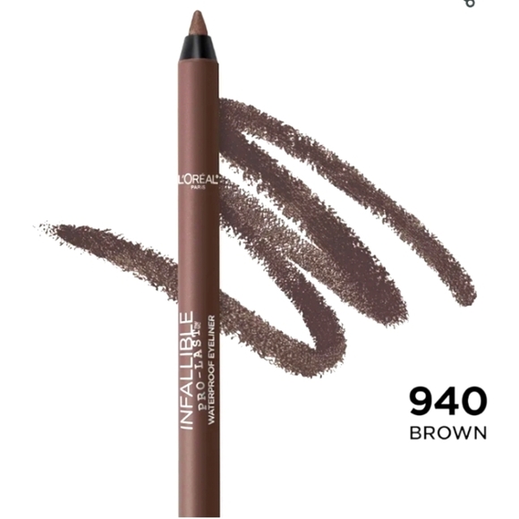 L'Oreal Paris Makeup Infallible Pro-Last Pencil Eyeliner Brown - Picture 1 of 8